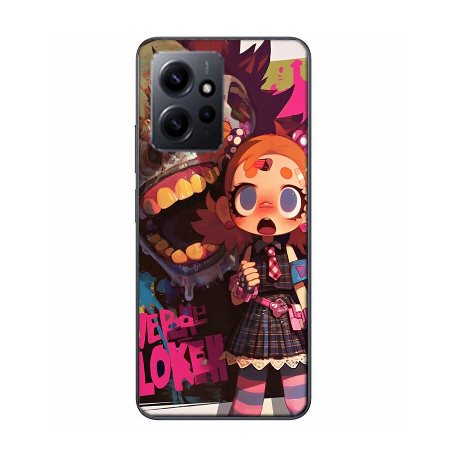 Graffiti Art Colorful Princess Girl Phone Case For Redmi 12 13C 12C 15C 9 10 10C Note 13 Pro Plus 14 15 Pro 9T 9C 9A TPU Soft Co