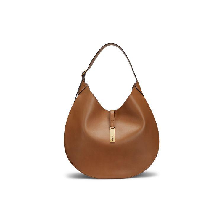 

Polo Ralph Lauren Polo ID Adjustable Strap Dumpling Bag Women Handbags Light-Brown WAPOBAG02V20011 Basic Set (Bag+Dust Bag)