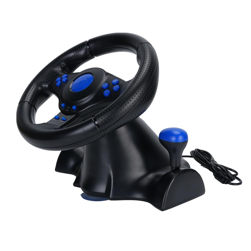 Lenktyninis vairas su linijiniais pedalais ir svirtelėmis USB Universalus 180 laipsnių sukimas Vibracijos grįžtamasis ryšys PC Žaidimas