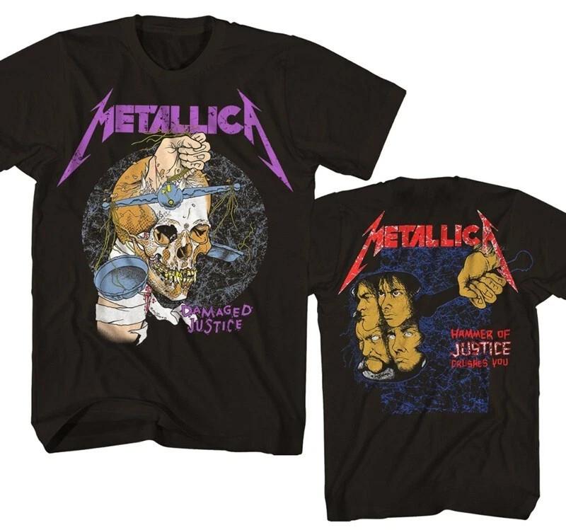 Reprint Harvester Of Sorrow Damaged Justice Heavy Metal S–4XL Unisex T-Shirt XXXXL