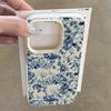 Custodia per Telefono con Design Floreale in Porcellana Bianca e Blu Per iPhone 17 Pro 16 15 14 Plus 13 12 11 Pro Max 16E 17Air X XR XS Max Cover