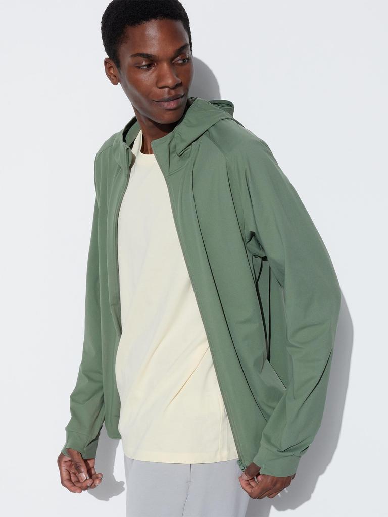 Uniqlo Japan Ultra Stretch Dry Ex Full Zip Hoodie  Long Sleeve 