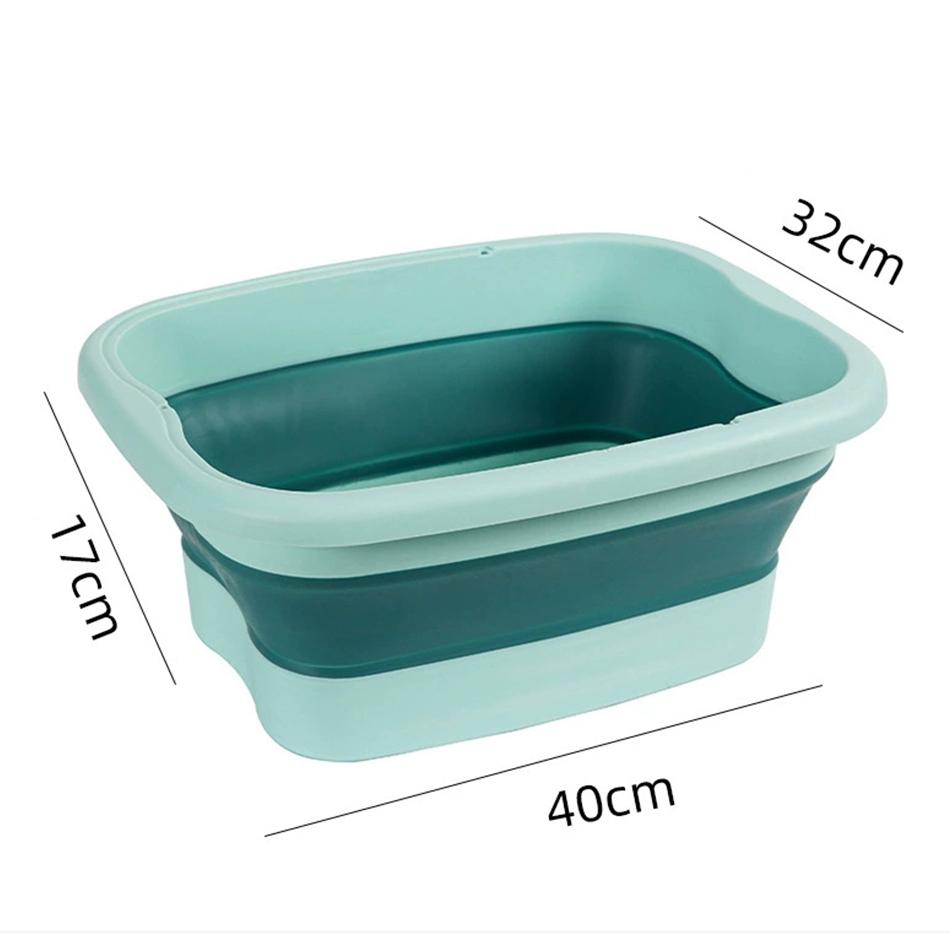 

Foldable Foot Bath Tub–Portable, Covered Basin With Ergonomic Design, Silicone Thickening Suitable For Travel And Household Use