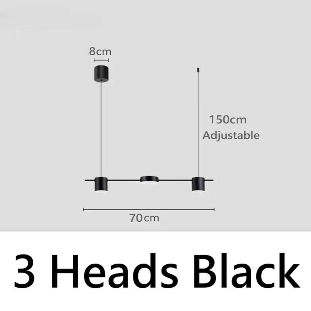 Moderní minimalistické závěsné svítidlo LED pásky Závěsná lampa Lustr Osvětlovací těleso pro kuchyňský bar Jídelní stůl