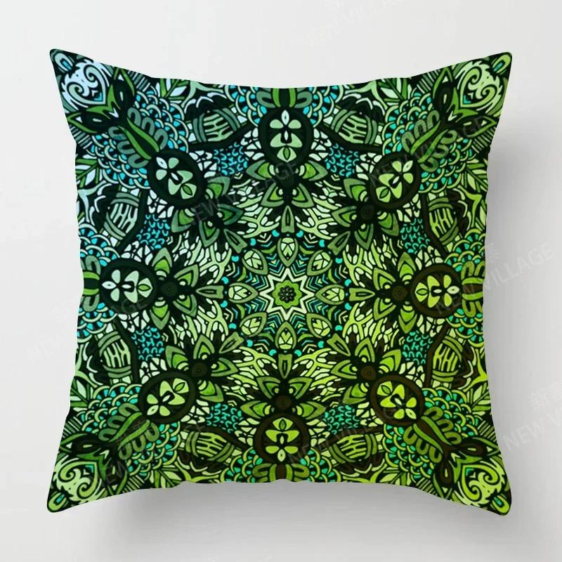 Fall Home Decor Autumn Living Room Throw Pillow Cover Sofa Boho Cushion Cover Mandala