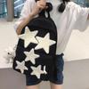 Schultasche süßer fünfzackiger Stern Schüler Schultasche Koreanische Version Mode College-Stil Grund- und Sekundarschüler Rucksack große Kapazität