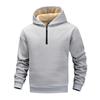 Lammfleece Hoodie Herr Tjock Sammet Plus Stor Lös Varm Ytterplagg