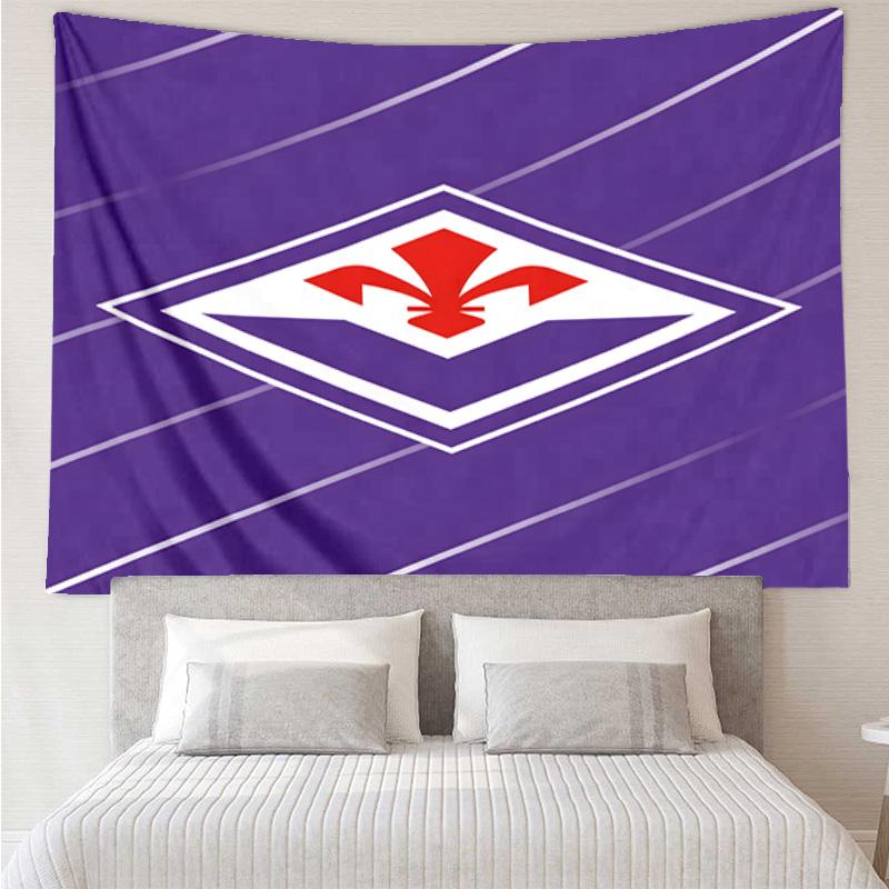 Fiorentina Football Club  Printed Tapestry, for Bedroom,Livingroom, dormitory, Large Wall Decor, Fabric Decor Fan Birthday Gifts