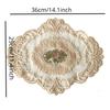 Vintage Floral Lace Tablecloth Handwoven Hollowed-Out Design For Elegant Home & Living Room Decor Perfect For Coffee Tables Coffee Tablecloth