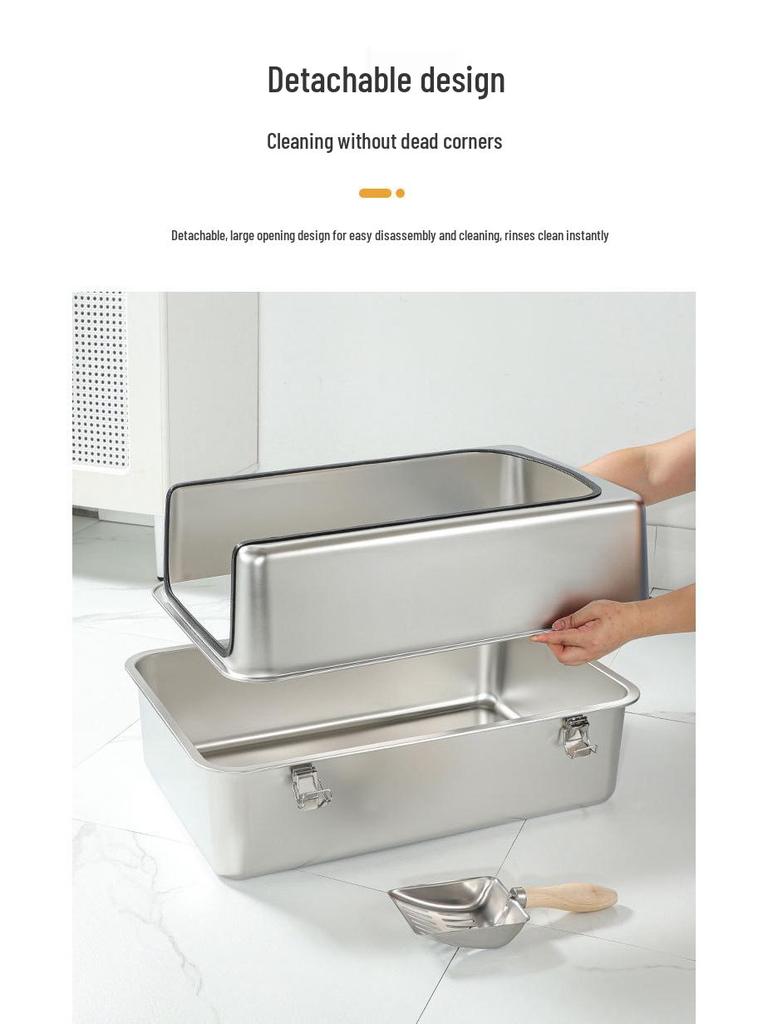 XL Spritzschutz & Sandfang Halboffene Katzentoilette