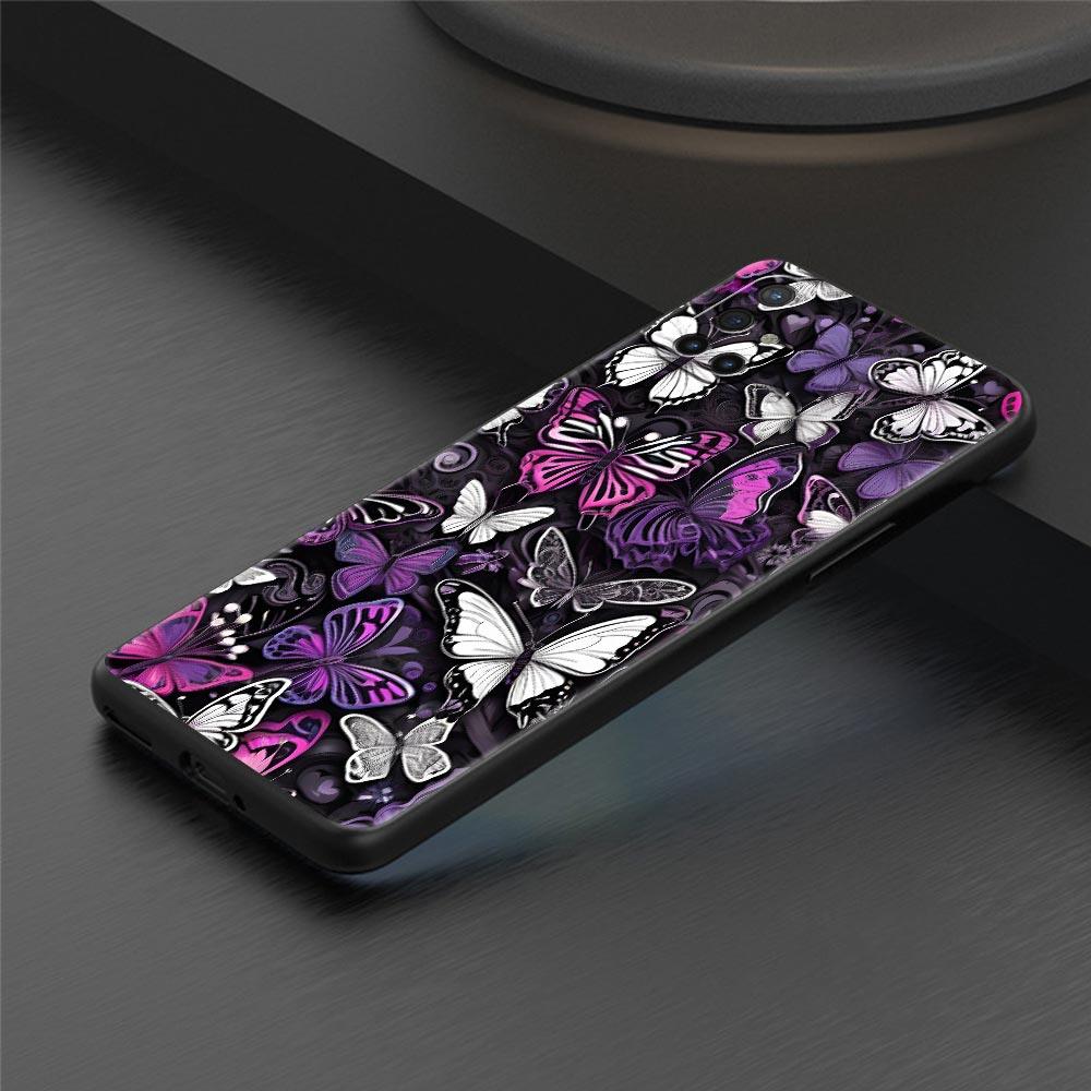 Fashionable Butterfly Flower Phone Case For Oneplus 13R 13 12R 11 10T 10R Nord N100 N200 N10 10 9 9R 9RT CE 3 2 Z Pro Soft TPU