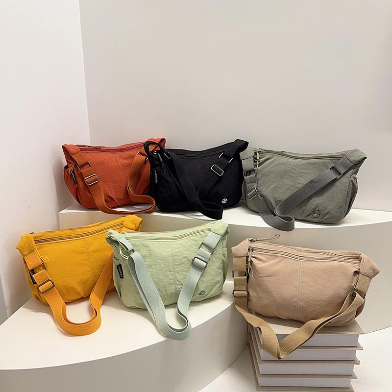 Womens Large Soft Waterresistant Crossbody Bag With Inner Zipper Pocket For Casual Outings
