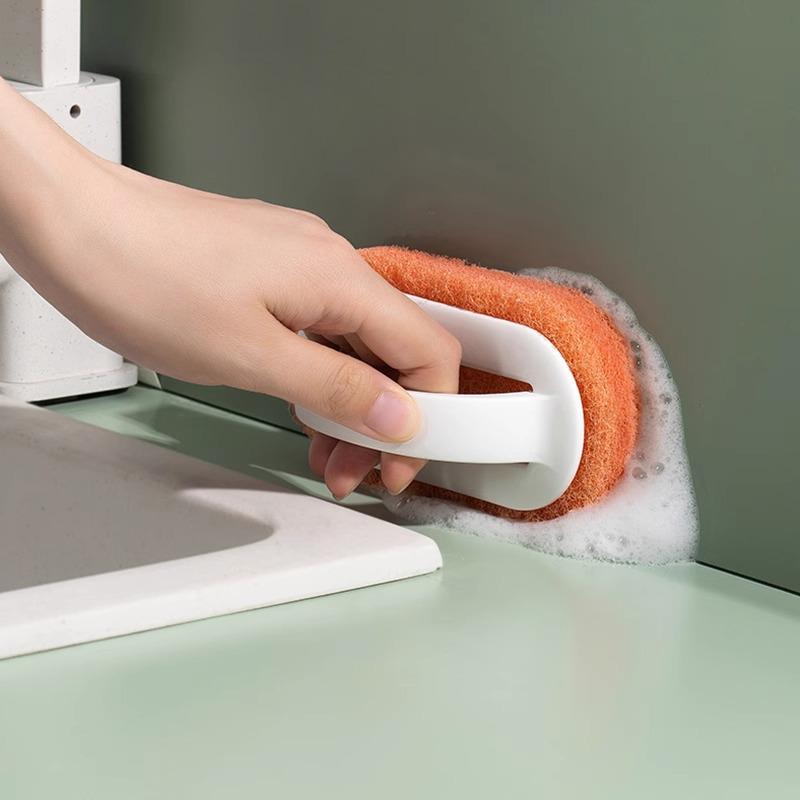 Instant Tile & Sink Cleaning Brush for Kitchen & Bathroom Stains