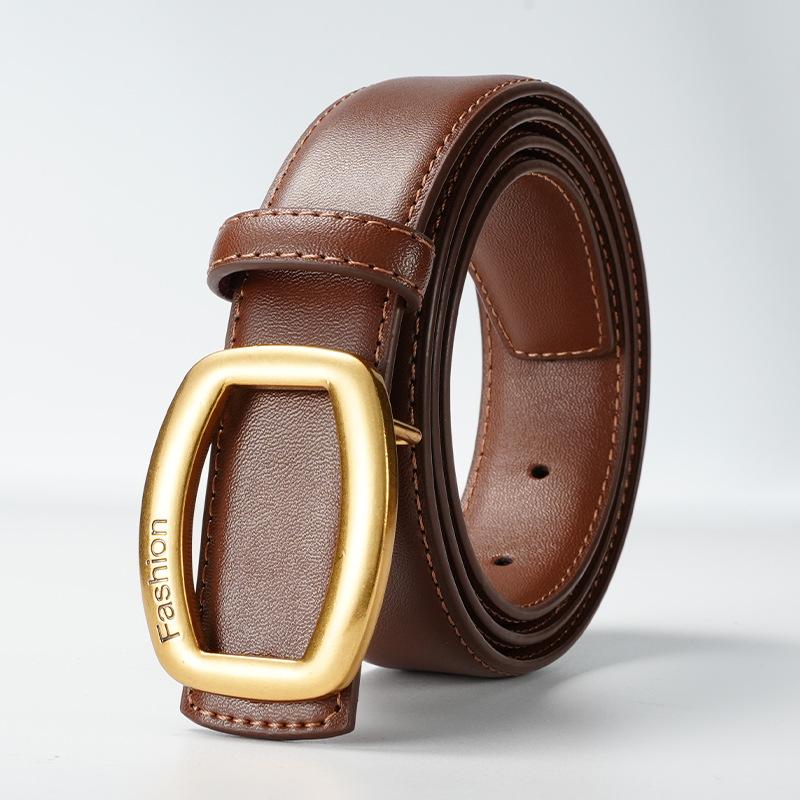 

Женское платье с поясом, декоративные брюки, новая женская гладкая пряжка, юбка, ремень, универсальный тонкий пояс 105cm