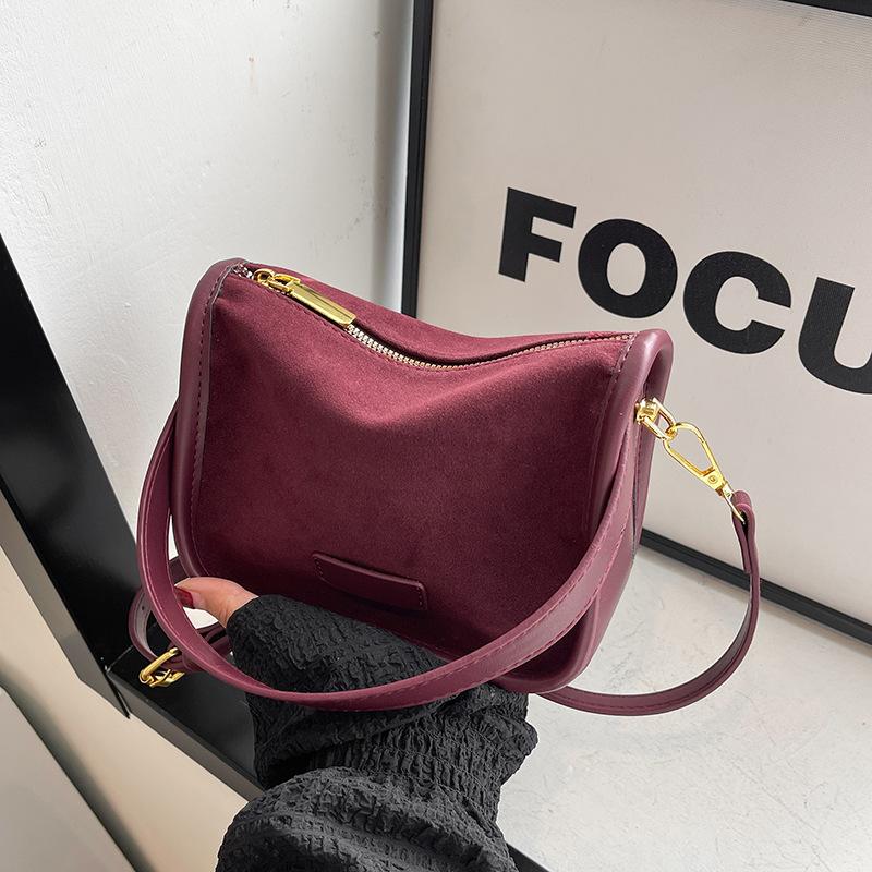 Leather Velvet Bag Women'S Bag Trend Casual Fashion Leopard Print Small Square Bag Messenger Bag