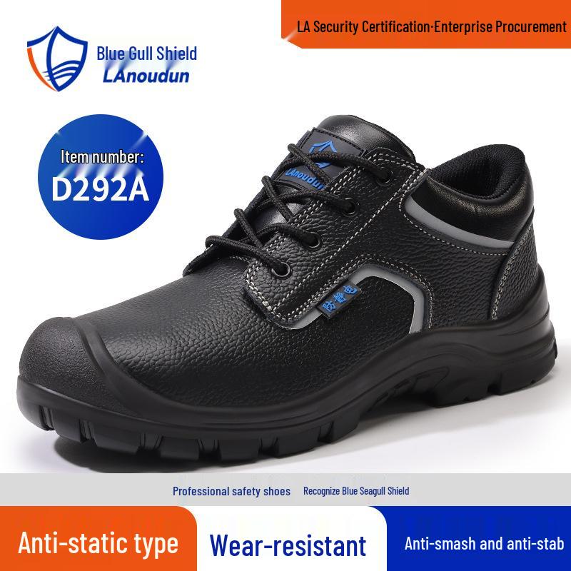 Blue Gull Anti-Static Safety Shoes: Anti-Smash, Anti-Puncture, Dust-Free for Workshop & Gas Station Use