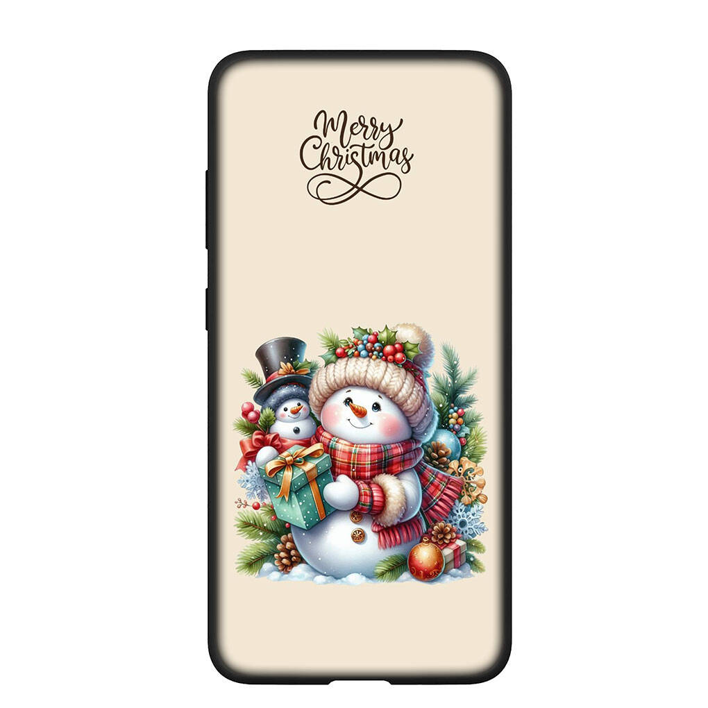 Phone Case for iPhone 17 16 15 Plus XR Huawei P30 P20 Lite Redmi Note 14 12 11 13 Pro Max OPPO A60 A80 A40 A38 Gift Snowman Merry Christmas Deer Cover