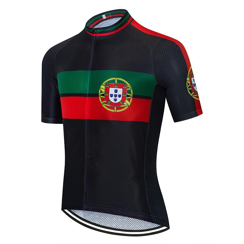 Conjunto de Jersey de Ciclismo BRANCO EFAPEL da Equipe de Portugal com Bermuda BIKE Masculino Feminino Verão Respirável Ropa Ciclismo MTB Roupa de Bicicleta S black