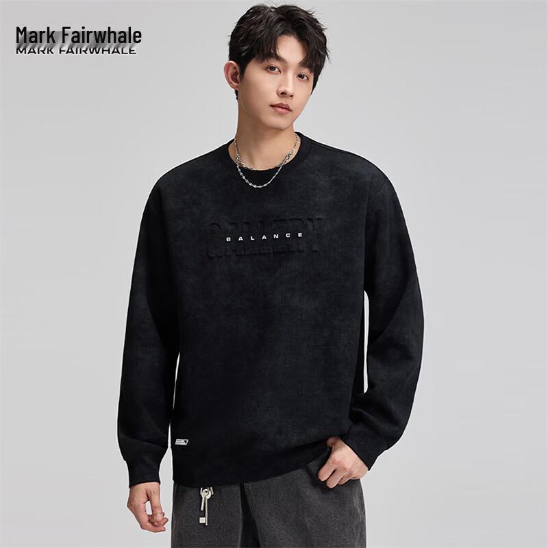 Mark Fairwhale Men's Tie-Dye Crew Neck Long Sleeve Sweatshirt
