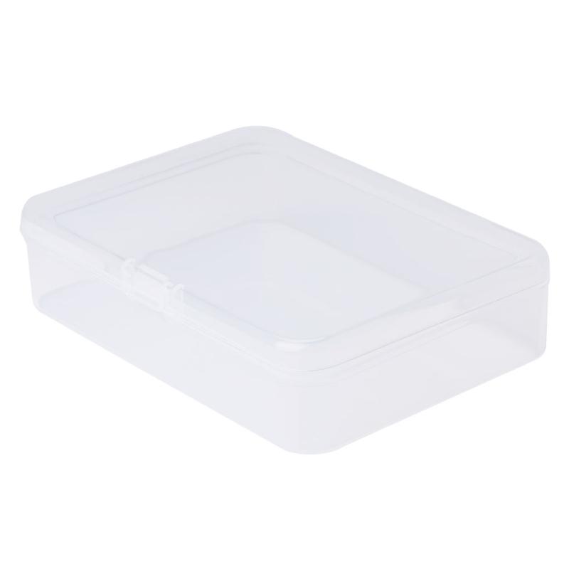 Square Transparent Storage Box Small Plastic Case For Jewelry Beads Small Parts Coins Screws Container Multiple Sizes Option