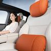 Comfortable Car Headrest PU Leather Car  Lumbar Support Luxury Car Seat Waist Pillow  Auto Interior