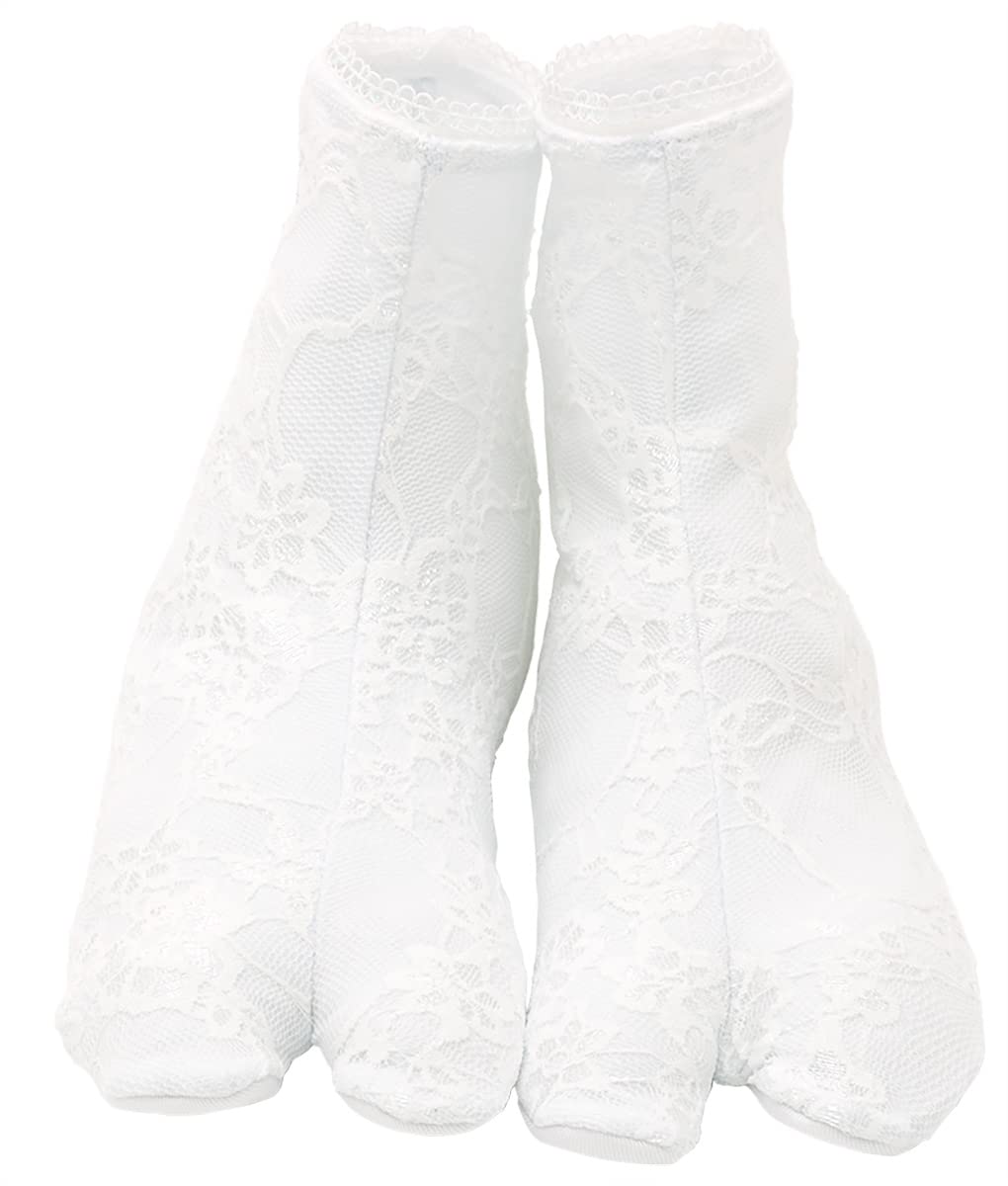 

[SOUBIEN] Носки-таби Soubien, Кружевные эластичные таби, Женские LL, Белые (sbn-tab10022)