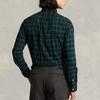 Polo Ralph Lauren FW22 Plaid Print Button-Down Long Sleeve Shirt Men shirts Green MNPOWOV16822616-999