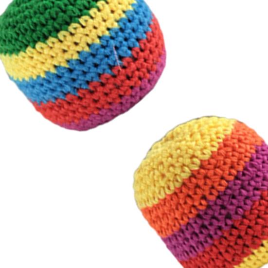 Balles de Jonglage au Crochet pour Enfants, Sacs Doux Tissés à la Main pour Améliorer les Compétences, le Fun, l'Équilibre, les Réflexes, la Coordination, Jeu en Plein Air & Cadeaux de Fête