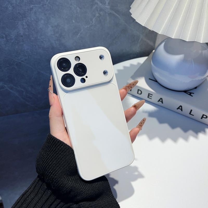 Kristall Glänzende Acryl Handyhülle Für iPhone 17 Air 16 15 14 13 Pro Max Plus Hart Schlank Candy Rüstung Stoßfeste Abdeckung Funda
