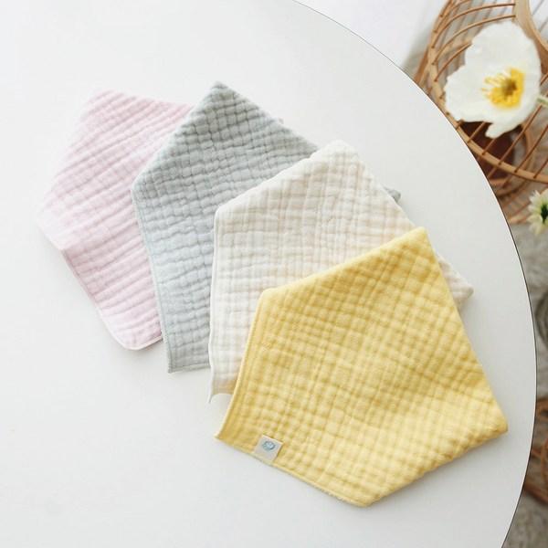 Dream Tofu Triple Gaze Schal Lätzchen Pastell 4-teiliges Set, koreanische Babyprodukte