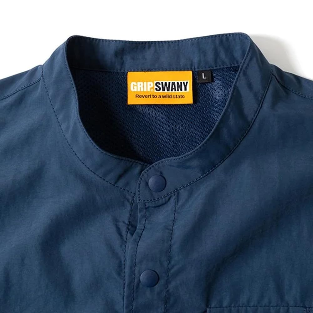 [Grip Swany] Women's Supplex Stand Collar Shirt GSW-34 (M, Navy)