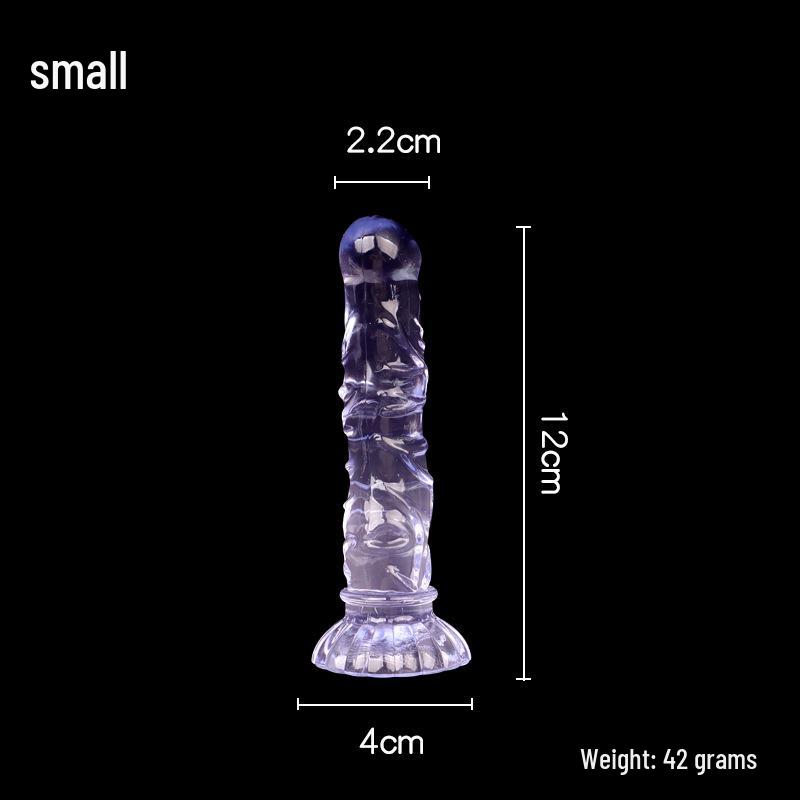 Sirena Cristal Crizantemă Ventuză Dildo & Dop Anal Filetat pentru Plăcere Realistă