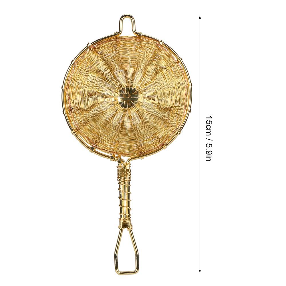 Long Handle Design Tea Infuser Strainer Hand Made Copper Tea Infuser  Loose Leaf Brewing