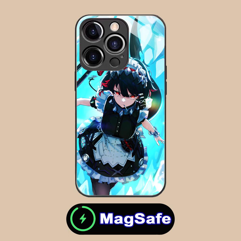 

Zenless Zone Zero Ellen Joe Phone Case for iPhone 16 15 14 13 12 11 Pro Max Plus Mini MagSafe Glass Colour Protective Pretty iPhone 16