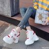 Thin Women's Thick Soled Sports and Leisure Shoes with Color Matching and Height Increasing Women's Vulcanized Shoes Sneakers