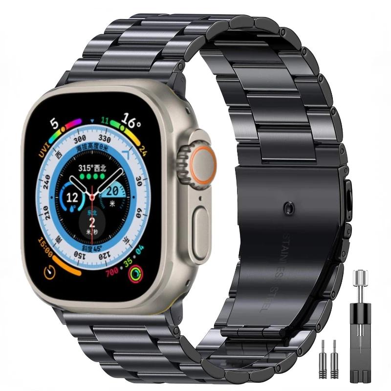 Metal strap For Apple watch band Ultra 3 49mm 46mm 42mm 45mm 41mm stainless steel wristband iWatch 11 10 9 8 7 6 5 SE 44mm band