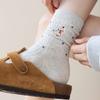 Sock Children Autumn/Winter Women's Socks - Pointed Sails with Round Points - Mid-Calf Length Socks - Cute Animal Embroidery - Boneless - Chunky Socks