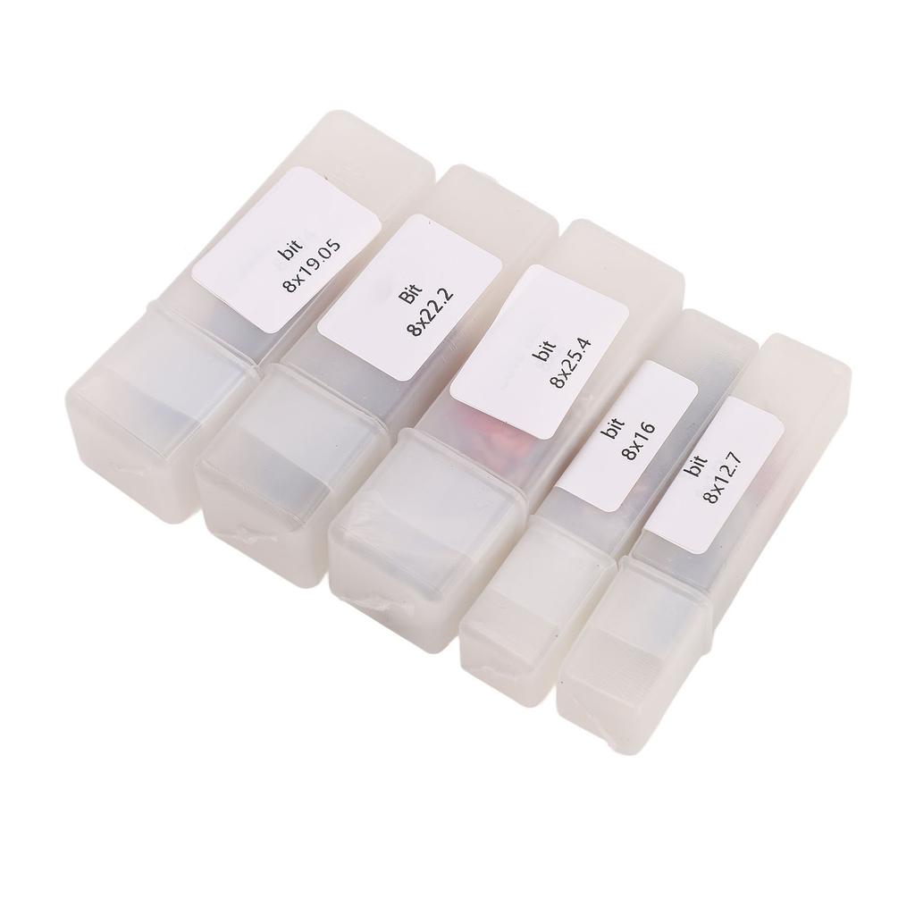 5 Pcs Round Nose Router Bit 8mm Shank Carbide High Hardness Core Box Router Bit for Woodworking