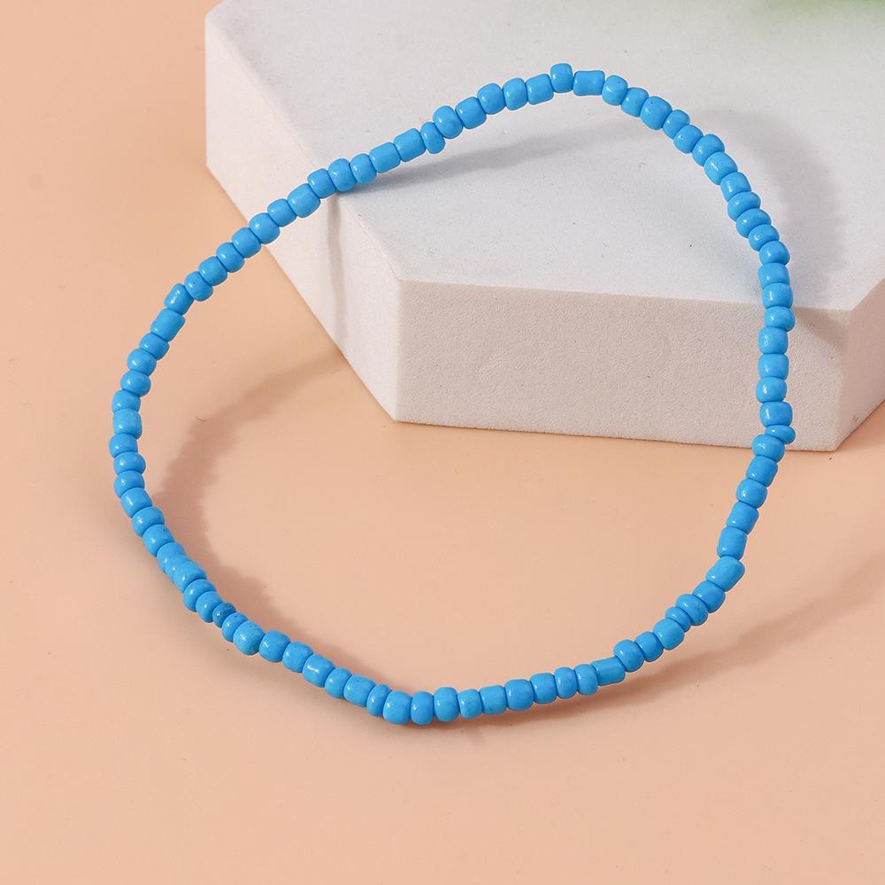 Bohemian Handmade Colorful Beads Anklet Summer Beach Beaded Ankle Bracelet Women Girls Holiday Jewelry Gifts