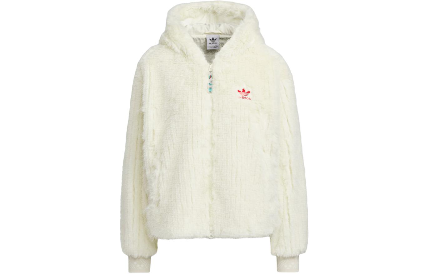 Adidas Originals x FEIFEI RUAN Velvet feel Coat Women s White IX4225 M