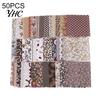 30/50Pcs 10cmx10cm Floral Print DIY Patchwork Cloth Sewing Quilting Material