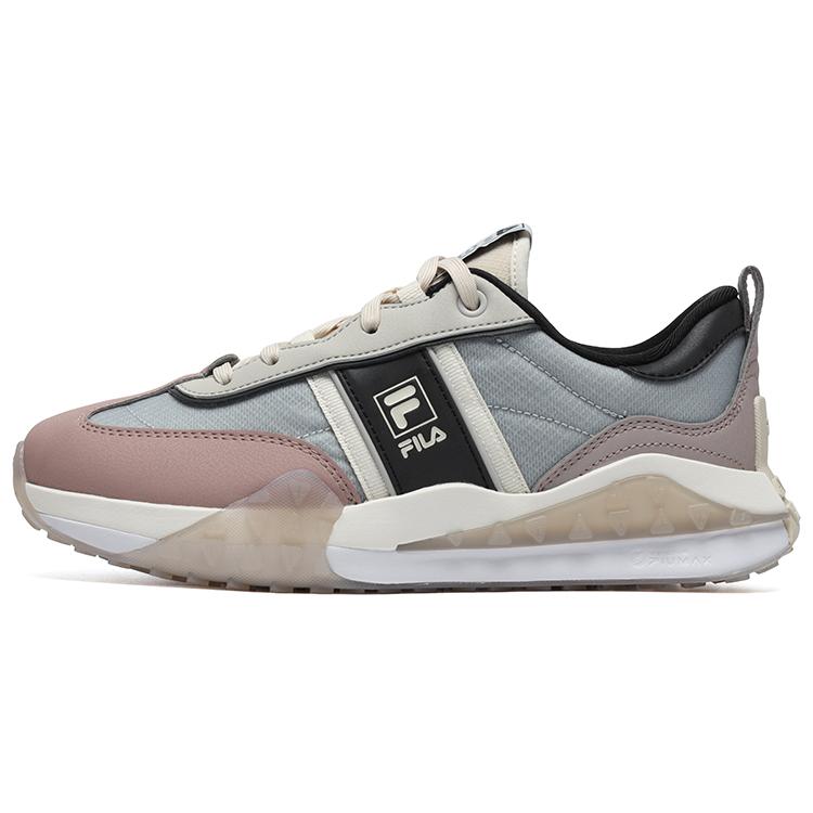 FILA Brick Textile, Leather Low top Casual Shoes Women s Gray Pink F12W231125FAF 36