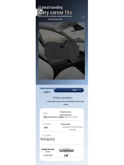 BYD Han Car Interior Black Floor Mats - Full Coverage for 25 Models