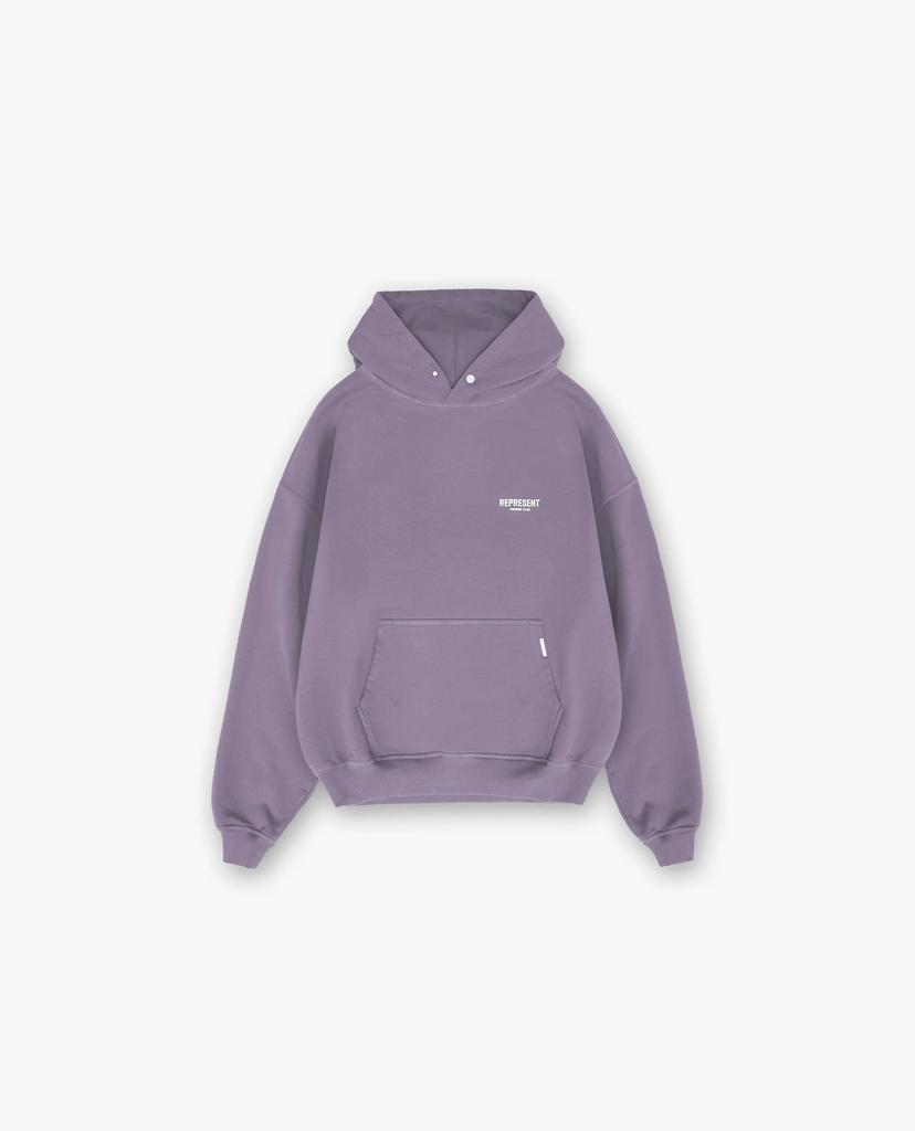 REPRESENT Minimalist Slogan Logo Printed Hooded Sweater High Street Niche Cotton 420g Terry