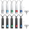 10 Pcs Urn Necklaces for Ashes Cremation Jewelry Cube Urns Ashes Necklace Silver and Black Stainless Steel Memorial Pendant Locket Vertical Bar
