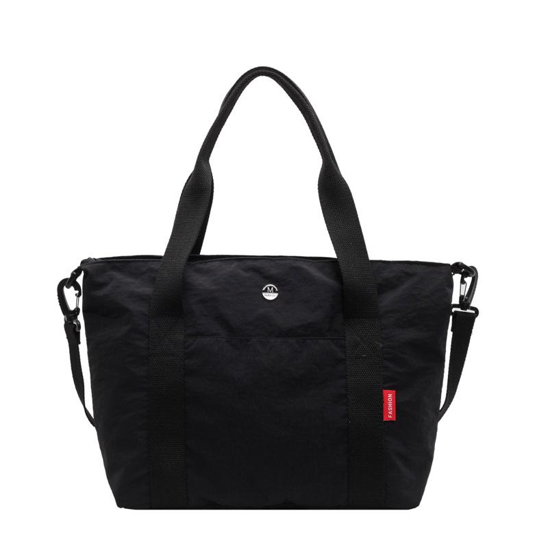 Canvas Bag Women's Tote Bag Shoulder Bag College Student Casual Handbag Commuting Large Capacity Tote Bag Multi-pocket