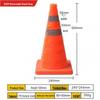 Reflective Traffic Cone: Road Safety Barrier for Vehicles & Pedestrians