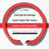 Universal Carbon Fiber Steering Wheel Cover - Non-Slip, Ultra-Thin, Comfortable Grip for All Seasons
