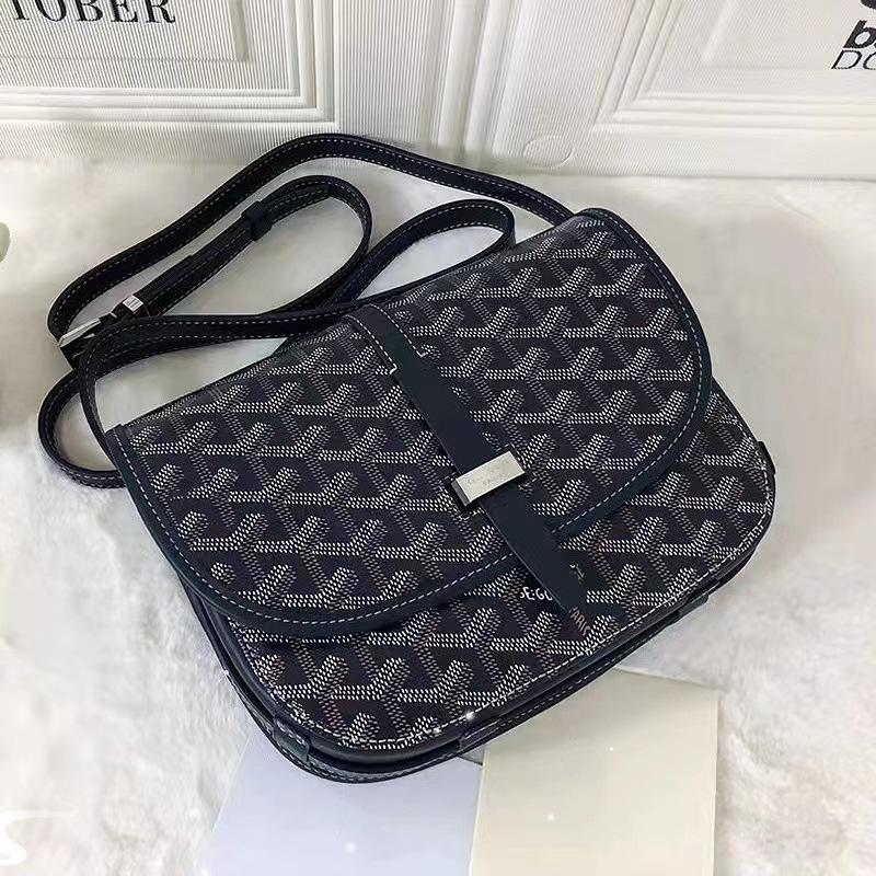 Stylish Unisex Dogtooth Saddle Bag - Versatile Crossbody Messenger