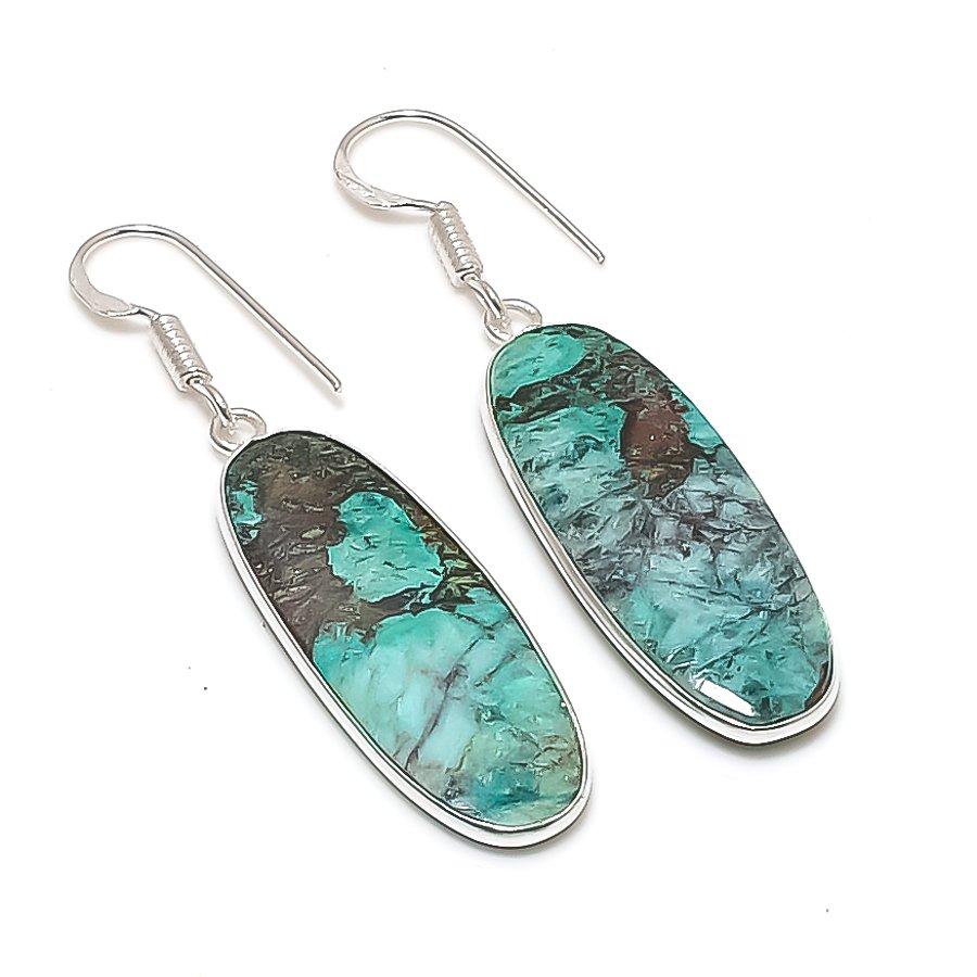 Natural Sonora Sunrise Gemstone 925 Sterling Silver Jewelry Earring 1.97  AE-12190